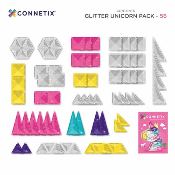 glitter unicorn pack 56 pc